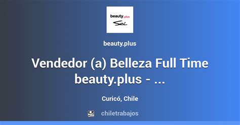 Vendedor (a) Belleza Full Time beauty.plus .